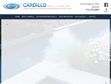 Tablet Screenshot of cardillopools.com